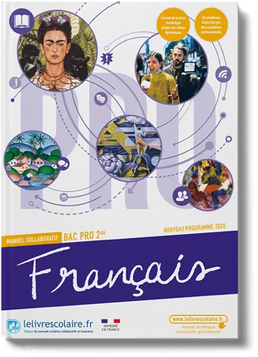 Couverture Français 2de Bac Pro 2023