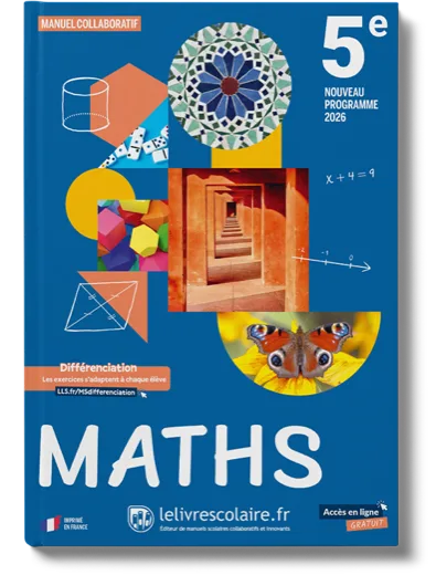 Couverture Mathématiques 5e 2026