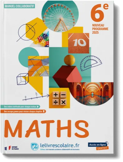 Couverture Mathématiques 6e 2025
